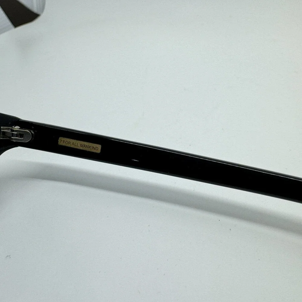 7 For All Mankind Model 7906 50-19-140 Eyeglasses Frame‎ Black Round H9703